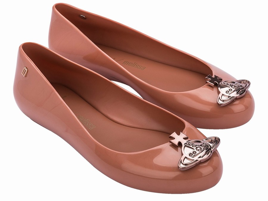 Bailarinas Melissa Vivienne Westwood Sweet Love Viv Mujer - Cafe - Argentina PUT-580129